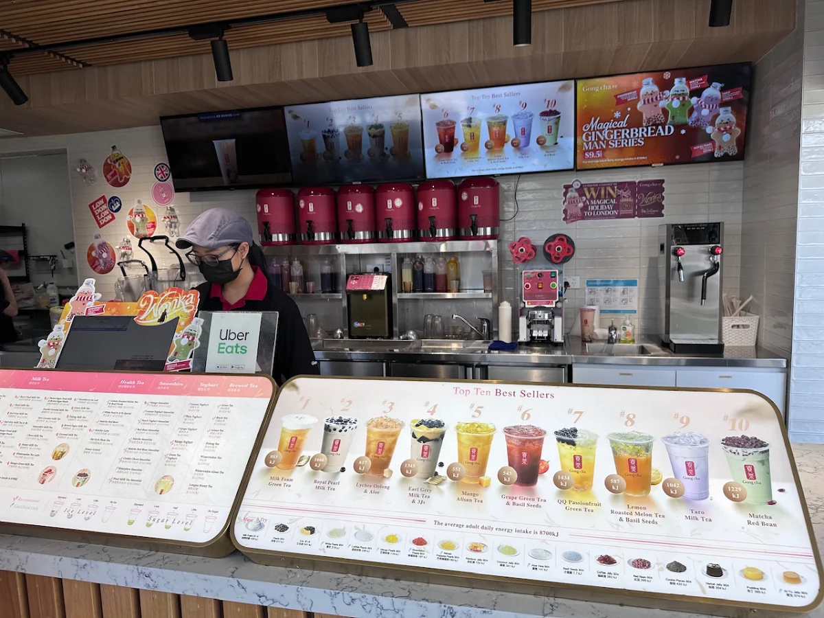 Menu, Gong Cha Orange Grove