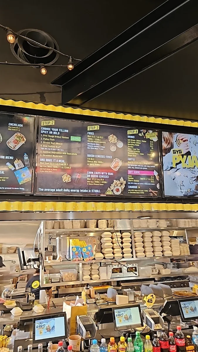 Menu, Guzman y Gomez - Rhodes
