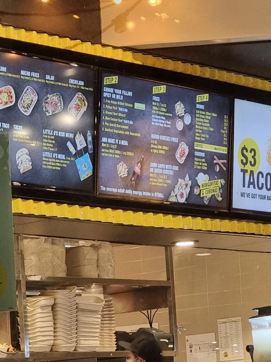 Menu, Guzman y Gomez - Rhodes