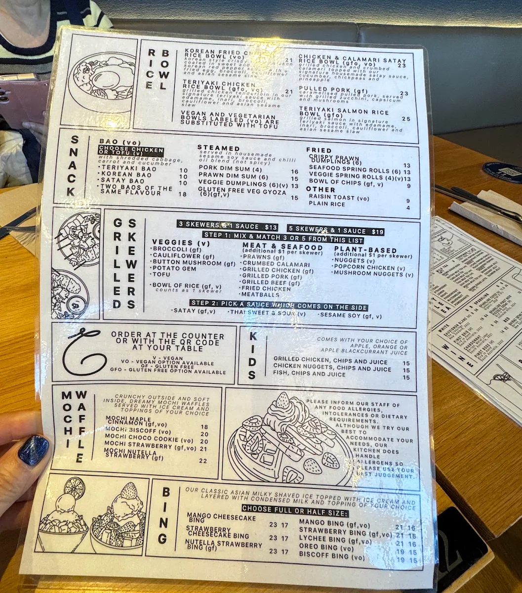 Menu, Coca Bar | Cafe