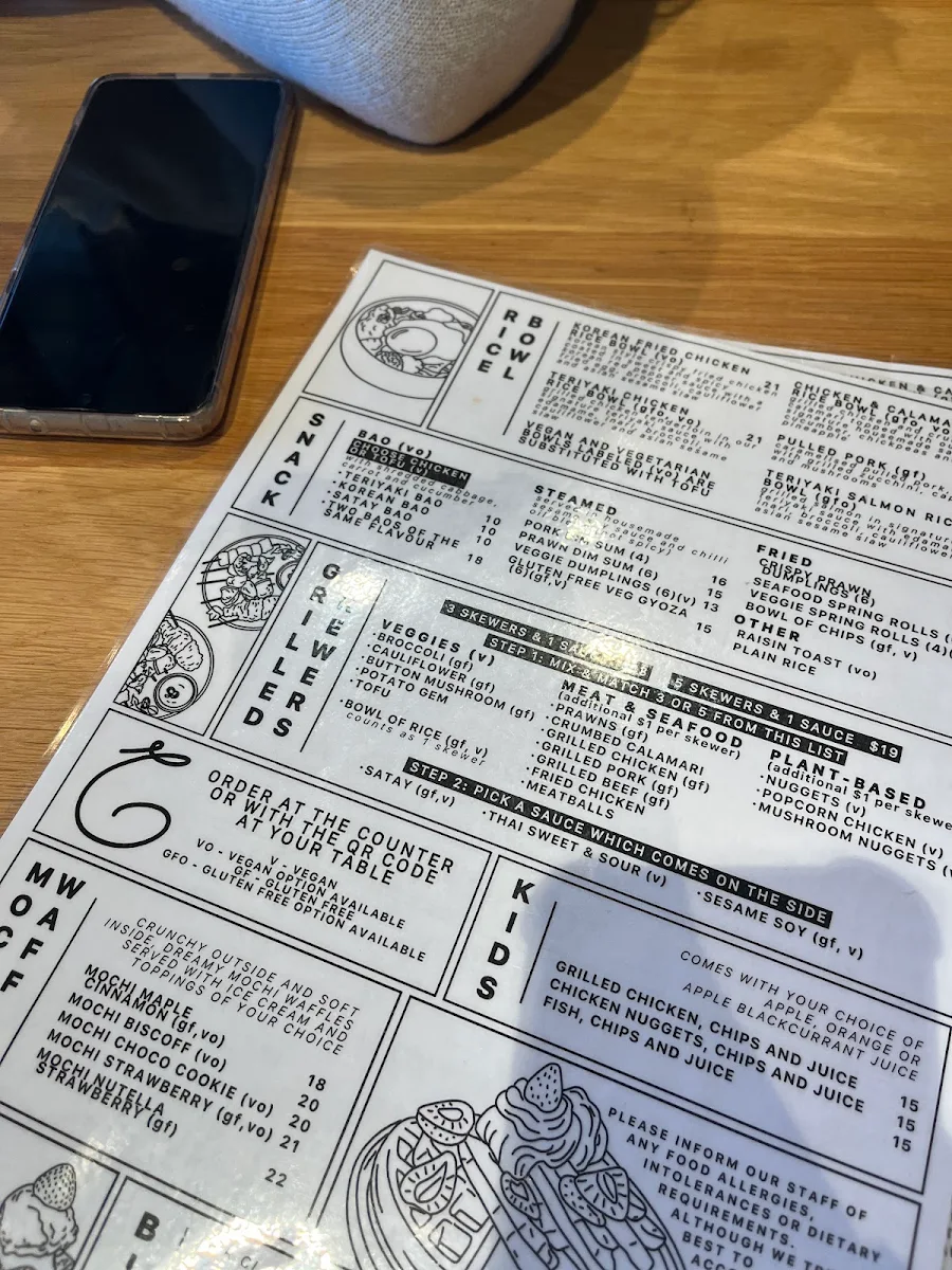 Menu, Coca Bar | Cafe
