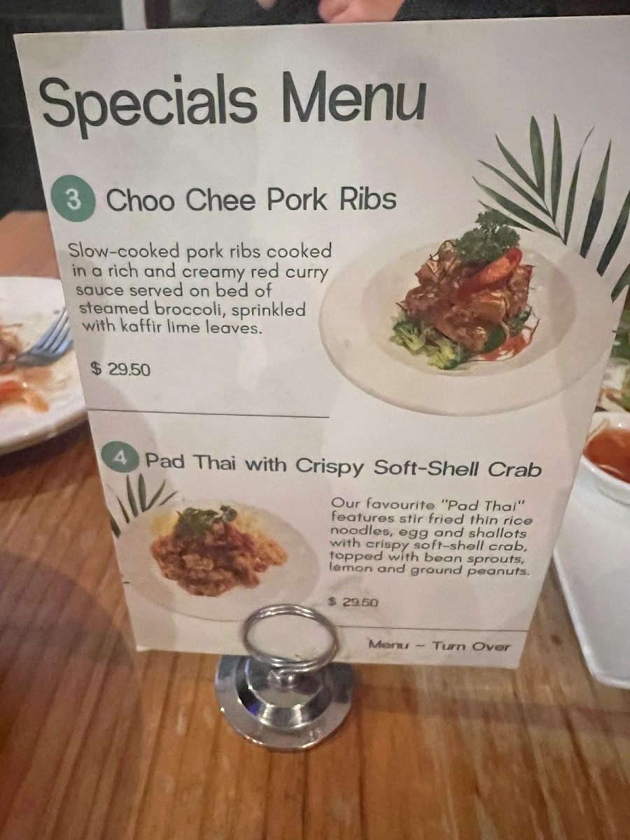 Menu, Sticky Rice Wickham