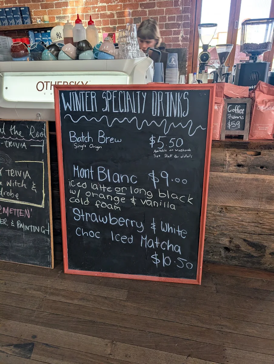 Menu, The Alternate Root Cafe