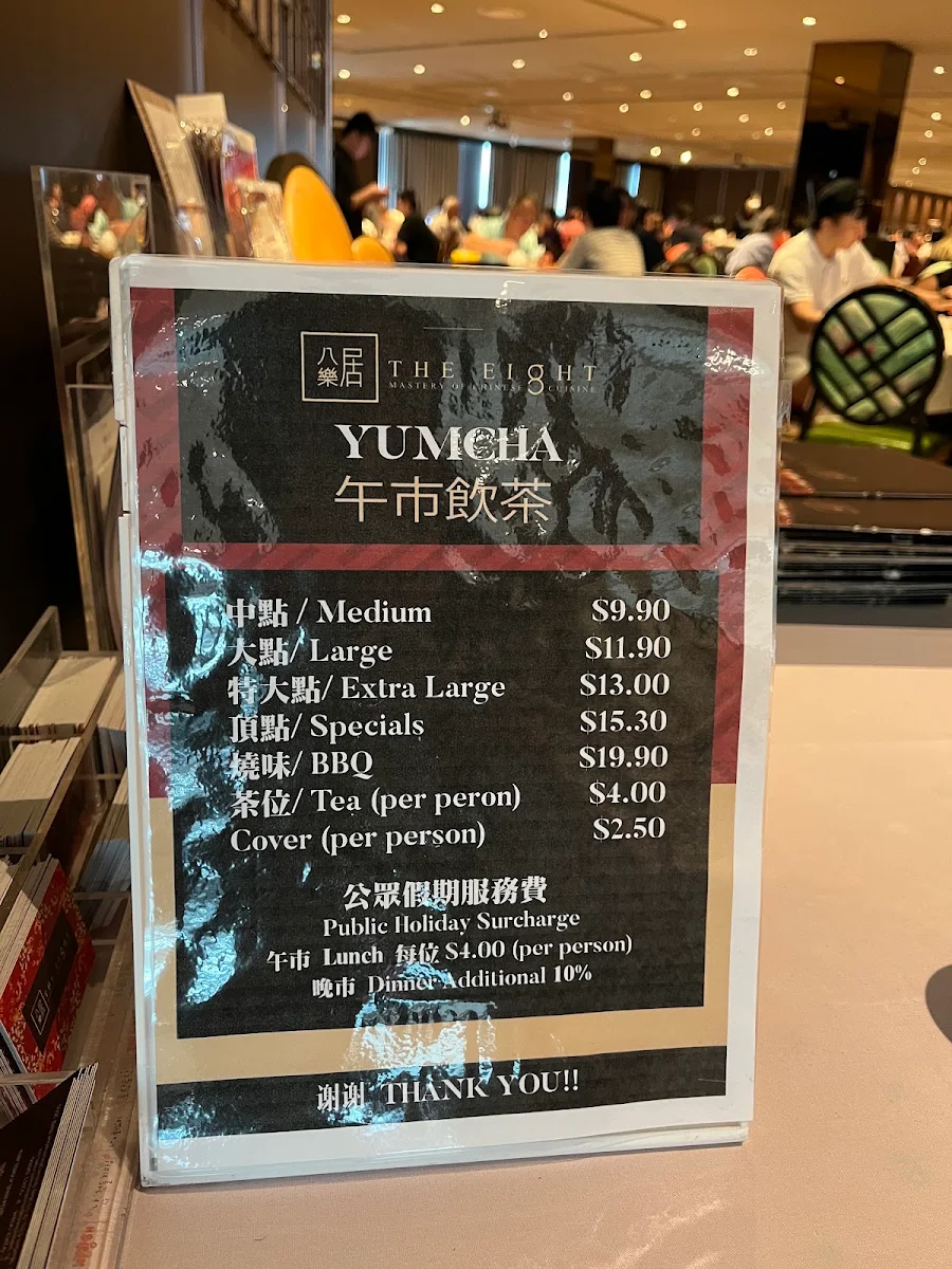 Menu, The Eight