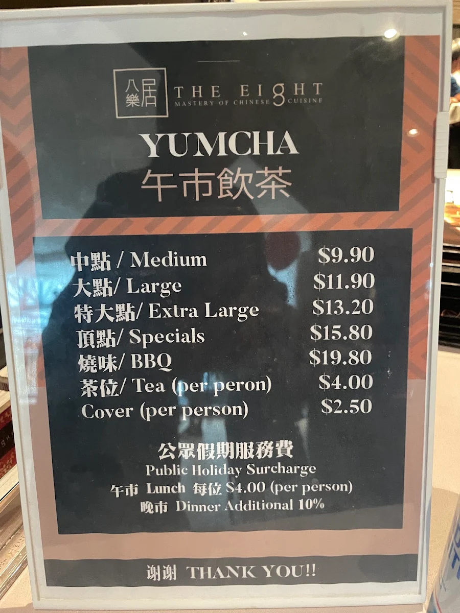 Menu, The Eight