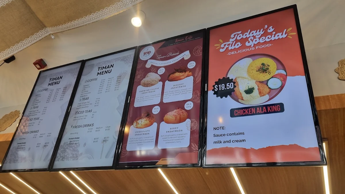Menu, Timan Café - Filipino Restaurant
