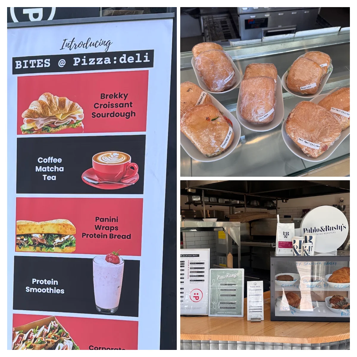 Menu, Pizza Deli