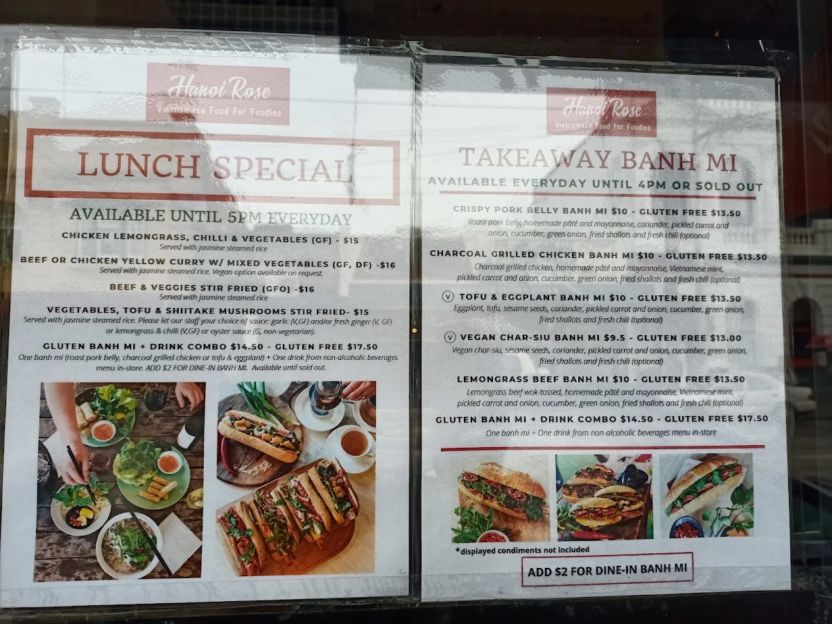 Menu, Hanoi Rose