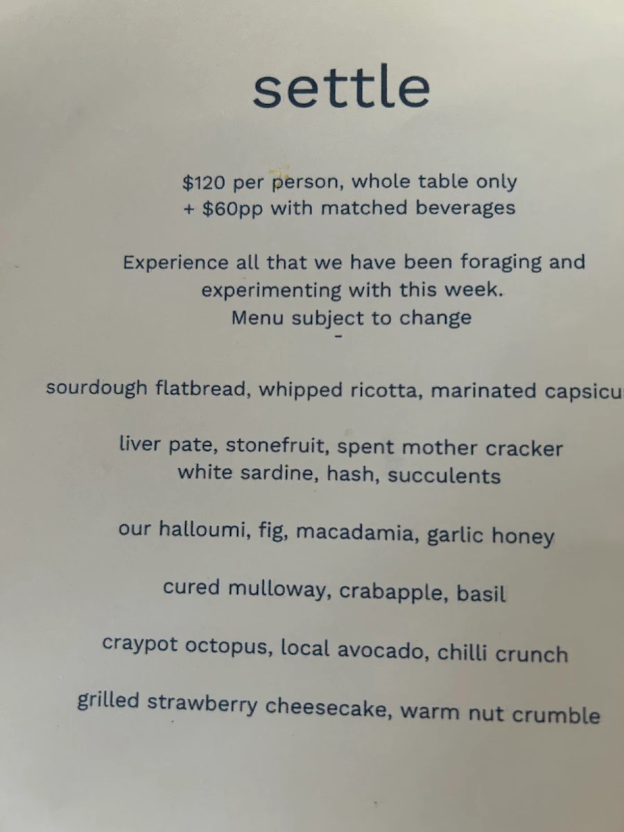 Menu, Topiary