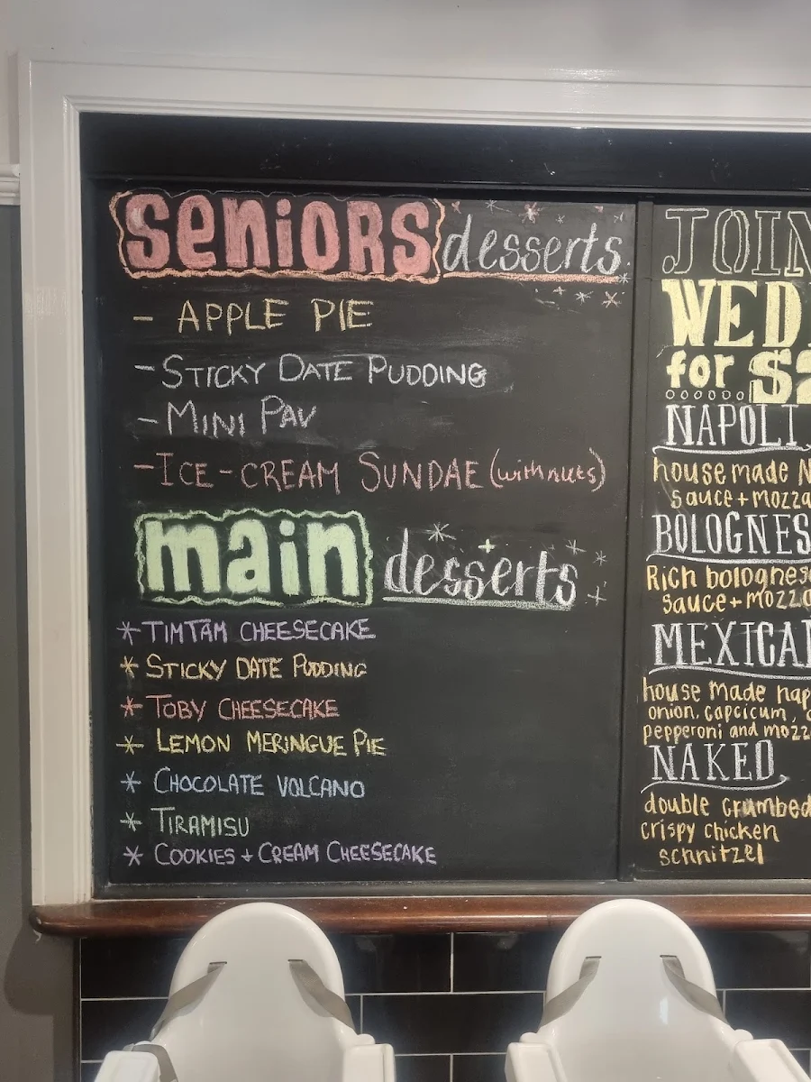 Menu, Royal Mail Hotel Whittlesea