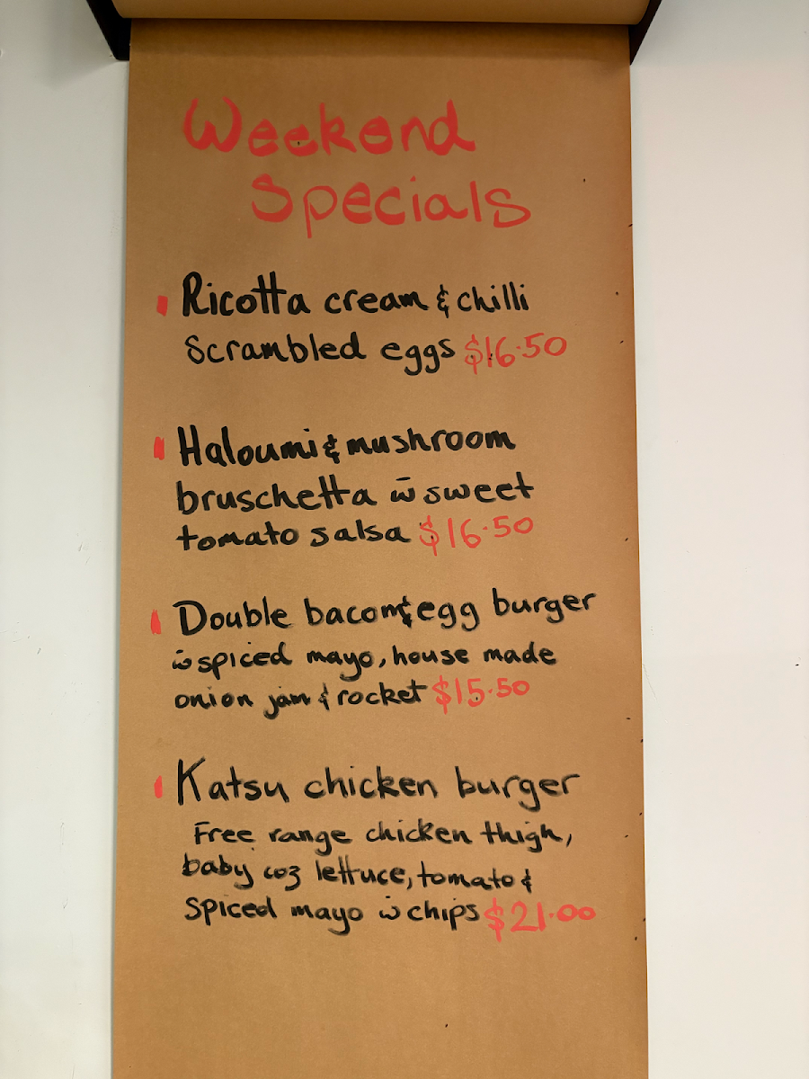 Menu, Little Bear Pantry