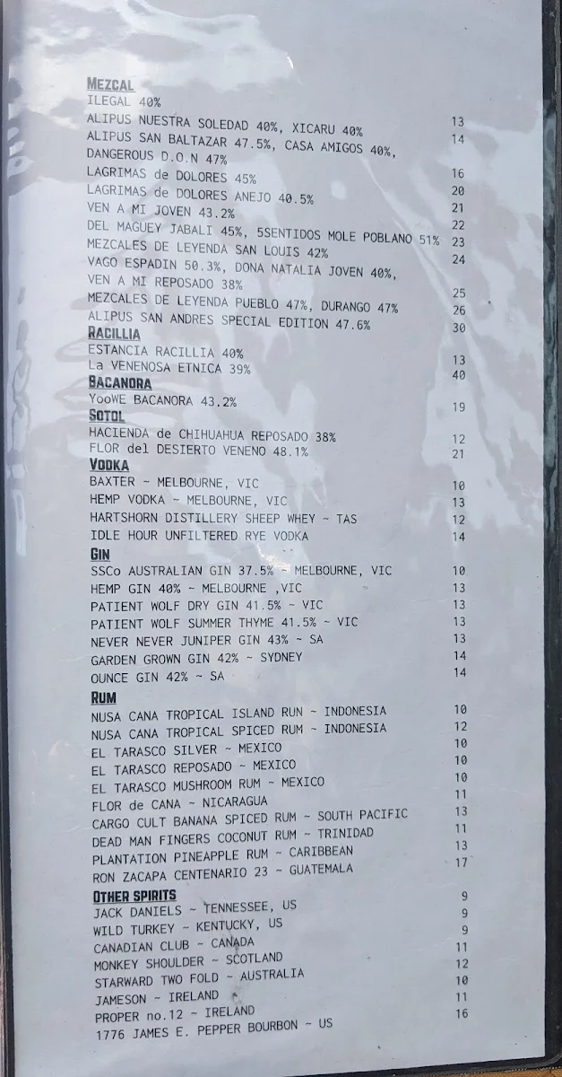 Menu, Radio Mexico