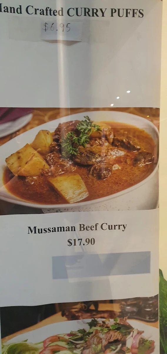 Menu, Thai pacificpine Restaurant