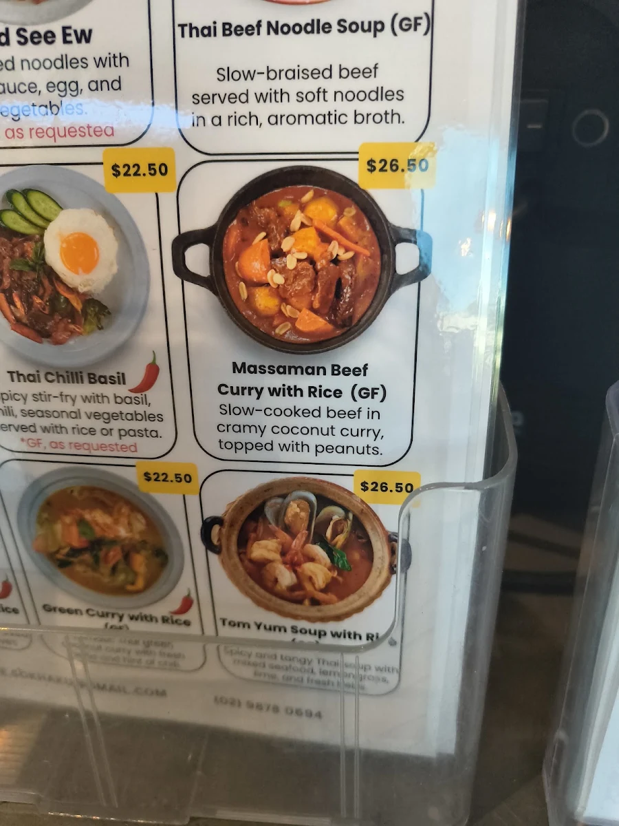 Menu, SO CAFE