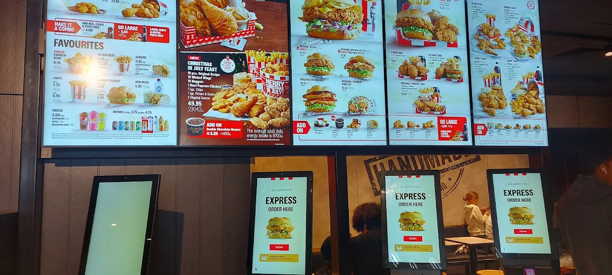 Menu, KFC Broadway