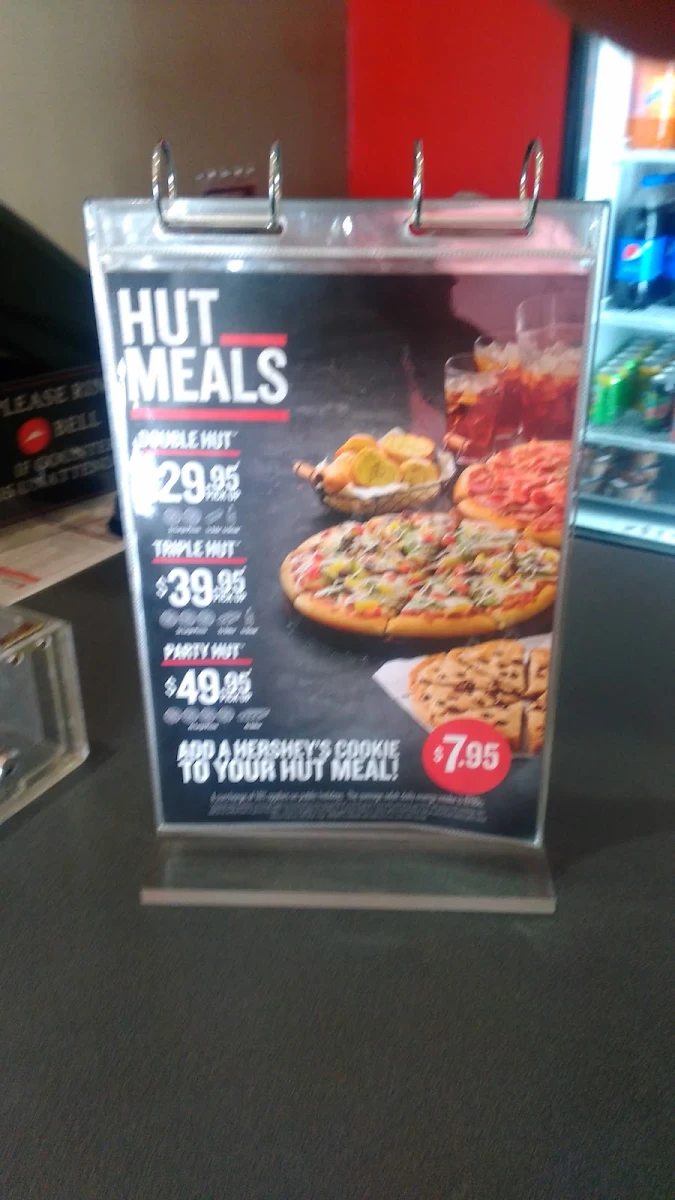 Menu, Pizza Hut Nambucca Heads