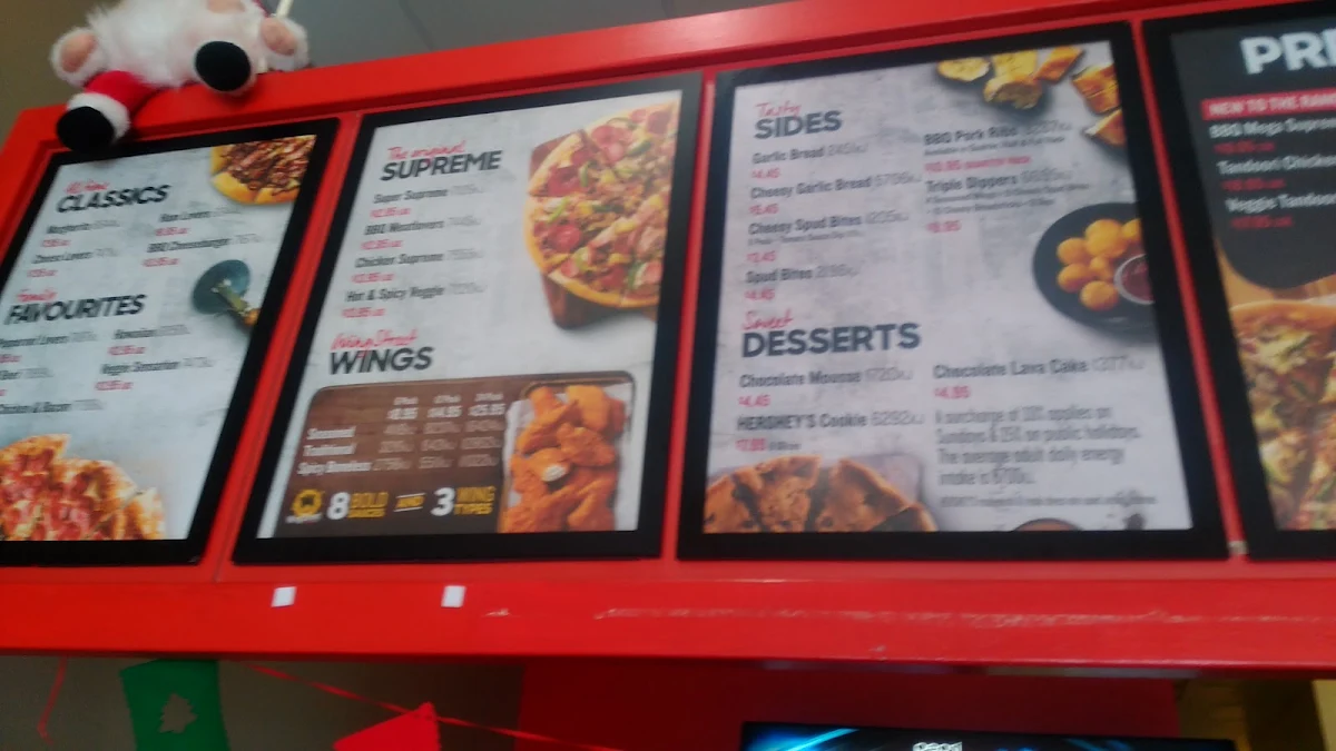 Menu, Pizza Hut Nambucca Heads