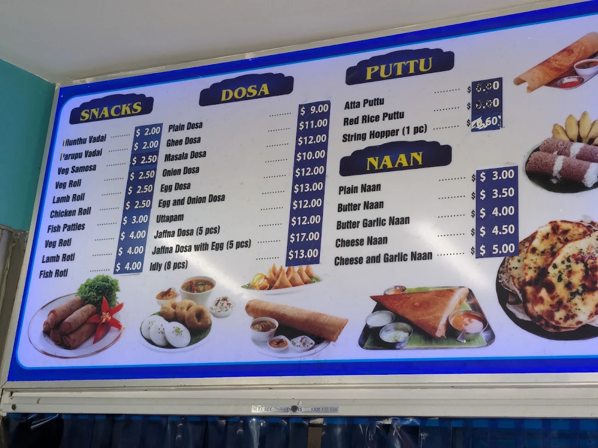 Menu, Xdream Dine In And Take Away