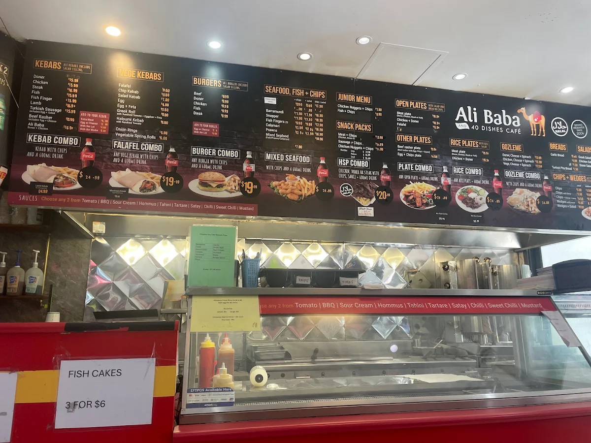 Menu, Ali Baba and 40 Kebabs