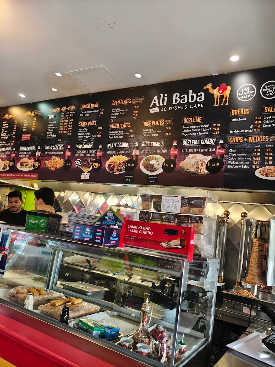 Menu, Ali Baba and 40 Kebabs