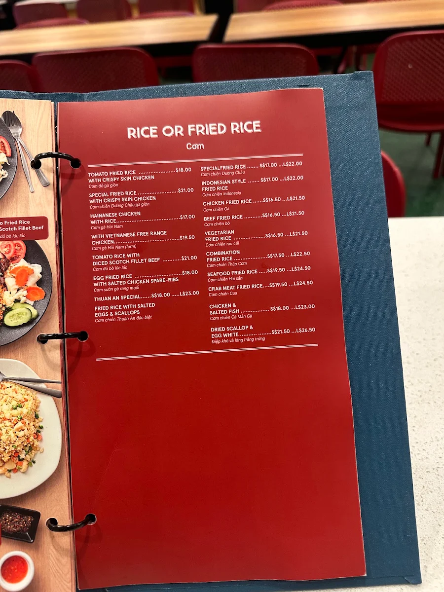 Menu, Thuan An