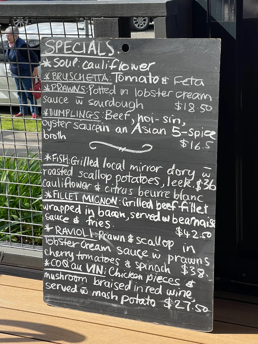 Menu, Farmgate Restaurant Nowra