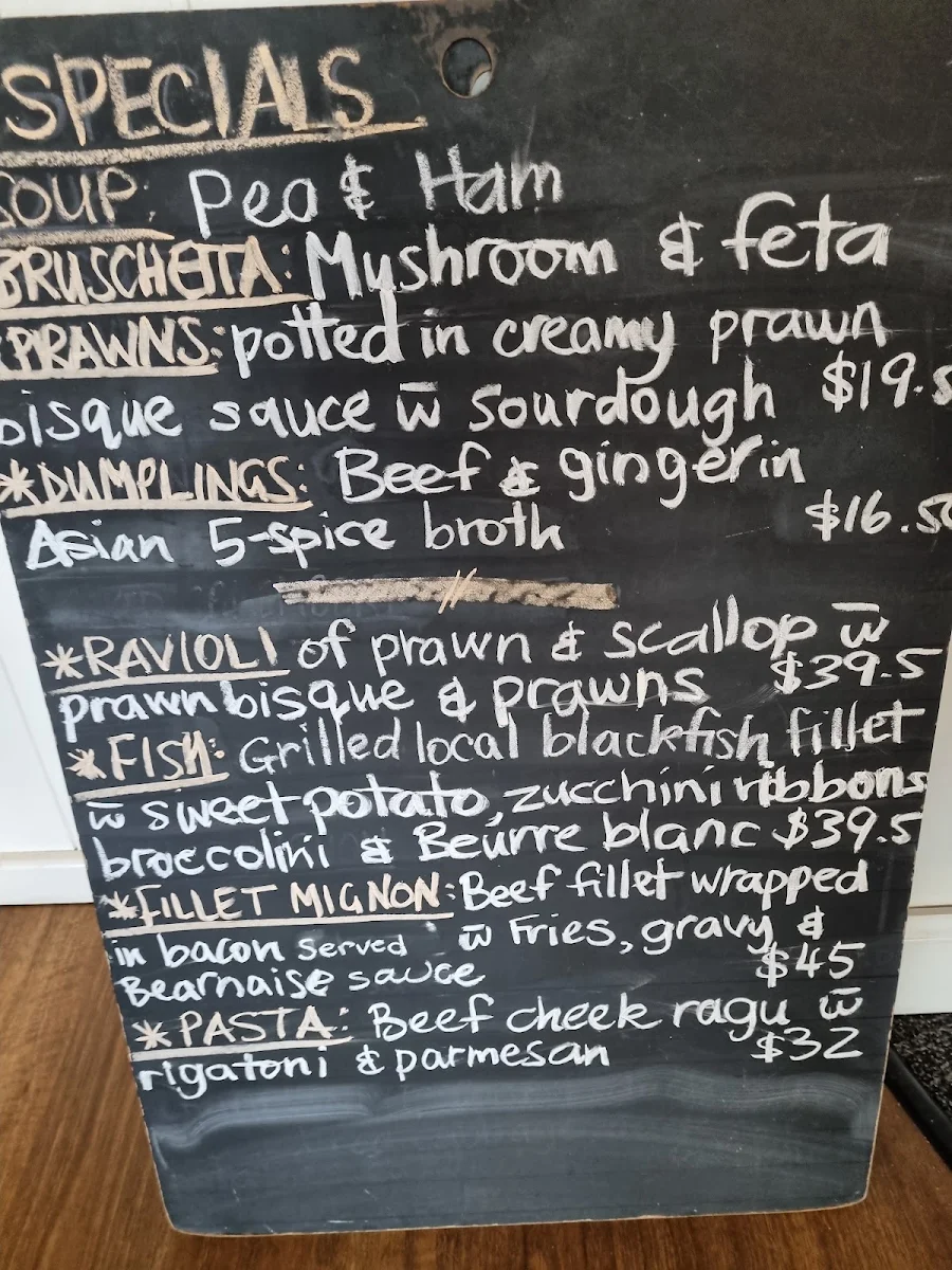 Menu, Farmgate Restaurant Nowra