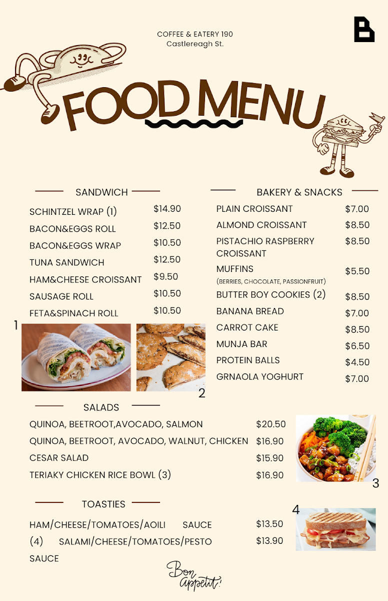 Menu, Bru Lane - CBD