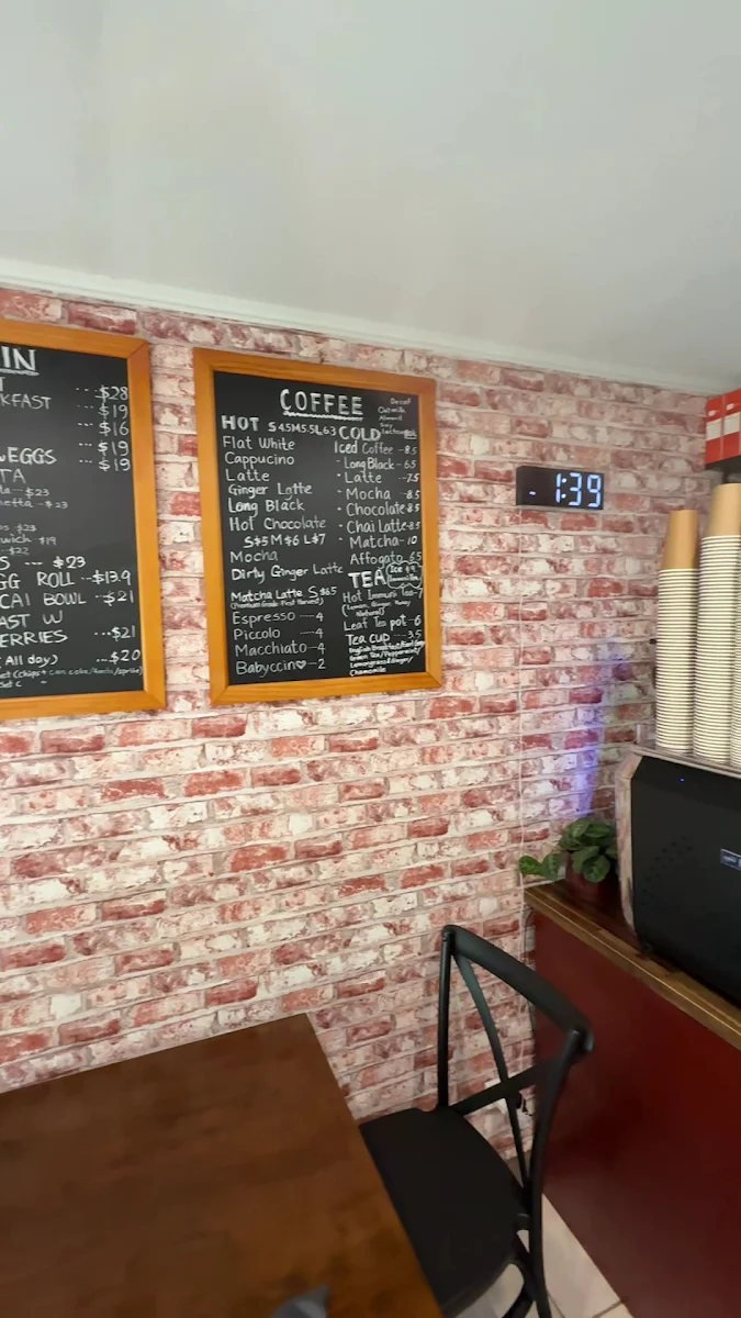 Menu, Wollstonecraft Cafe