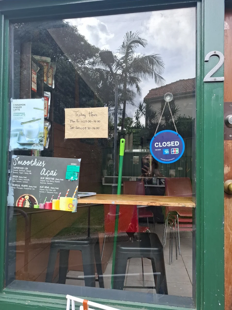 Menu, Wollstonecraft Cafe