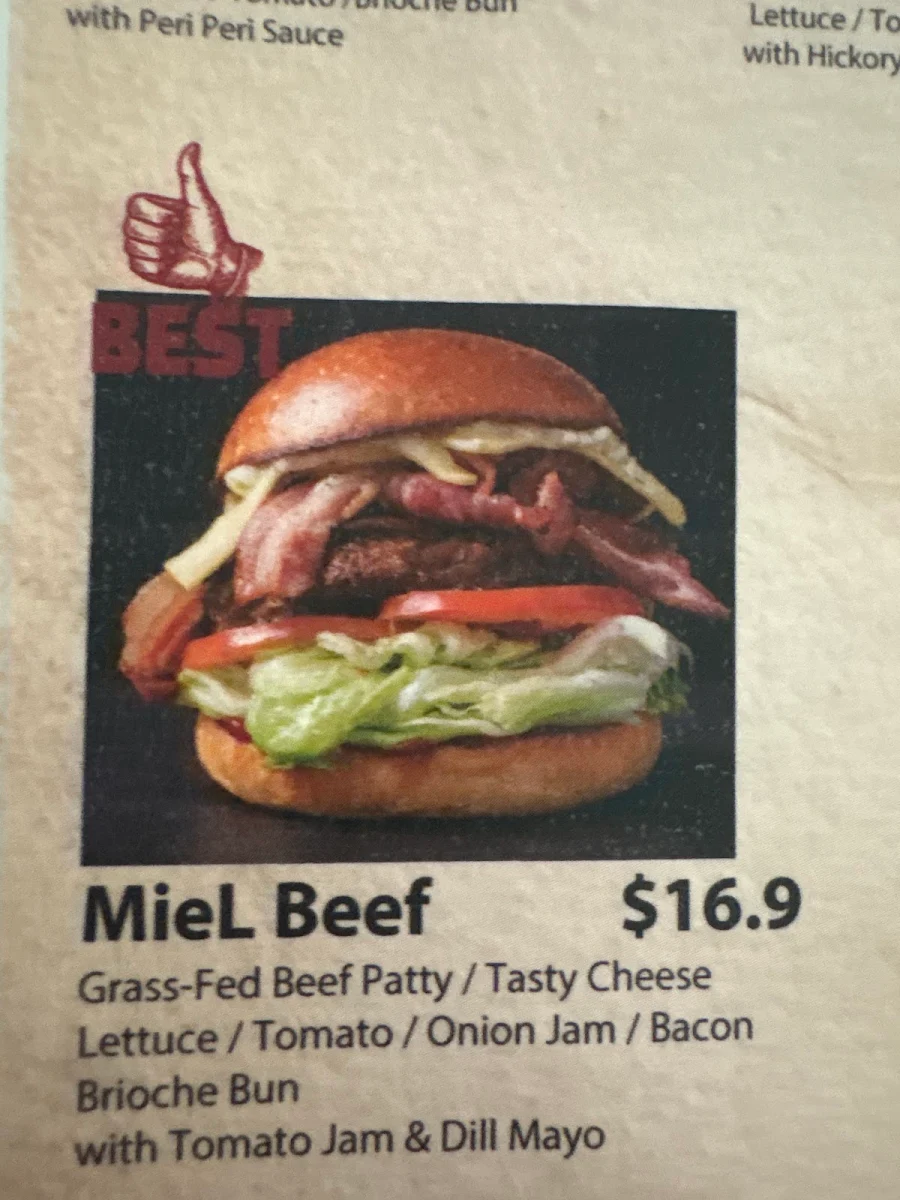 Menu, Miel Container Runcorn