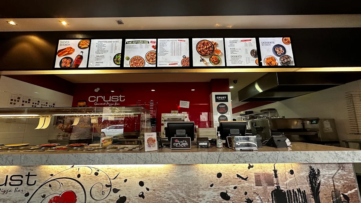 Menu, Crust Pizza Kensington