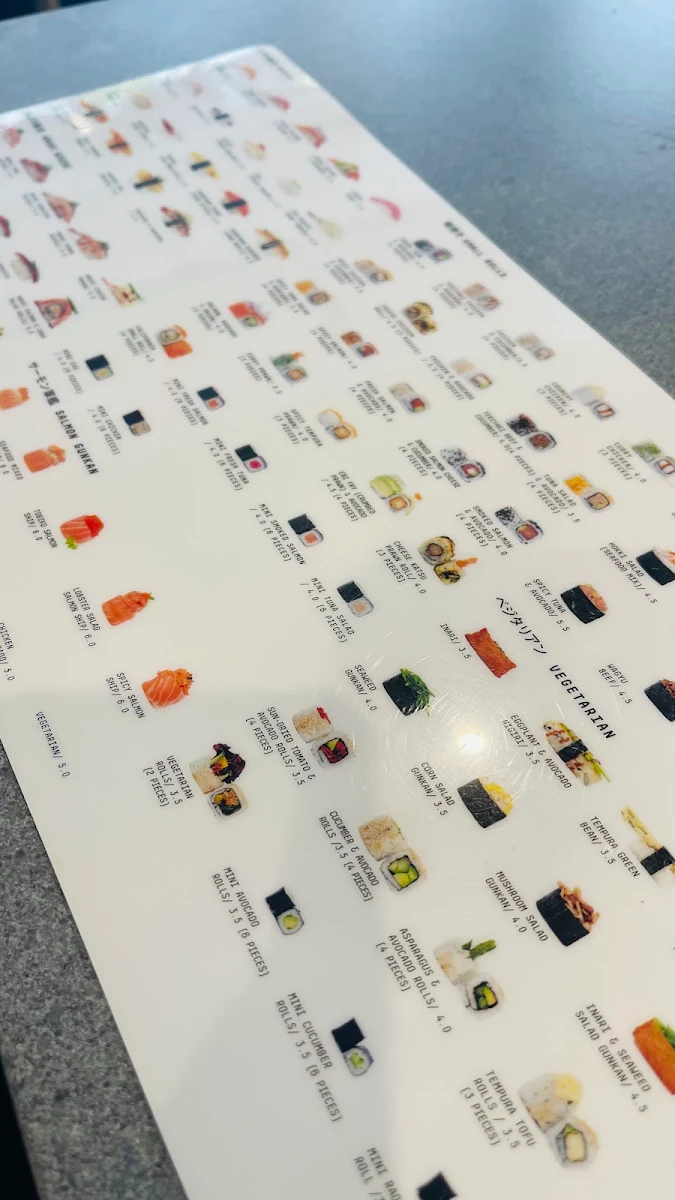 Menu, Kintaro Sushi