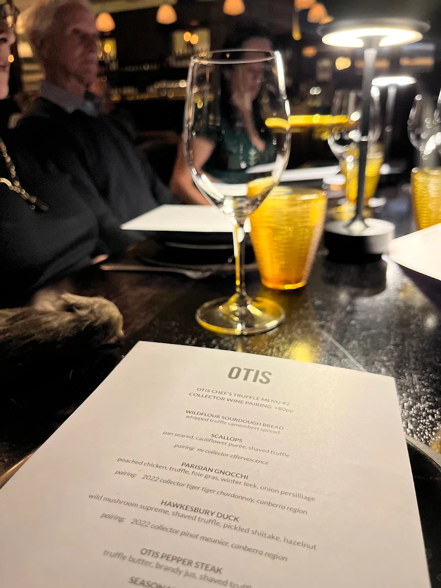 Menu, OTIS Dining Hall