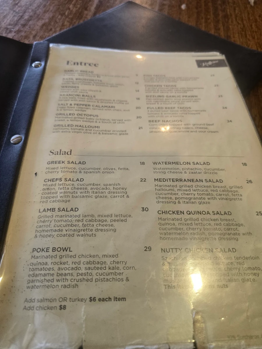 Menu, Kaffeine & Co Yagoona