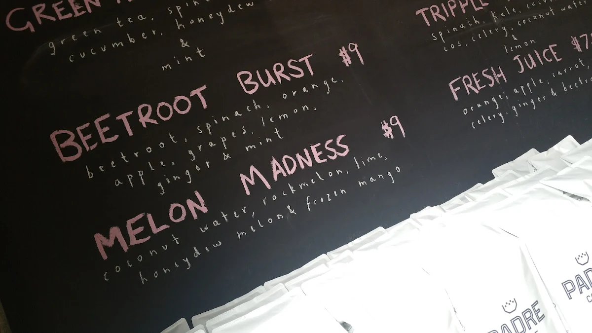 Menu, LaManna & Sons - Cremorne
