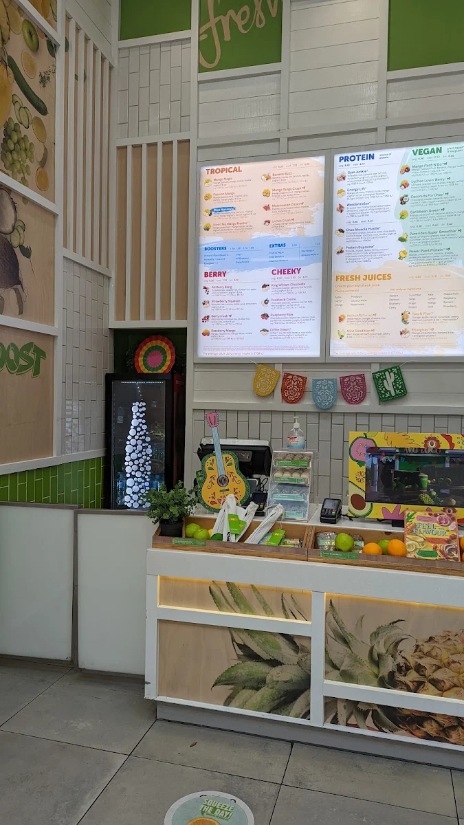 Menu, Boost Juice Toowoomba