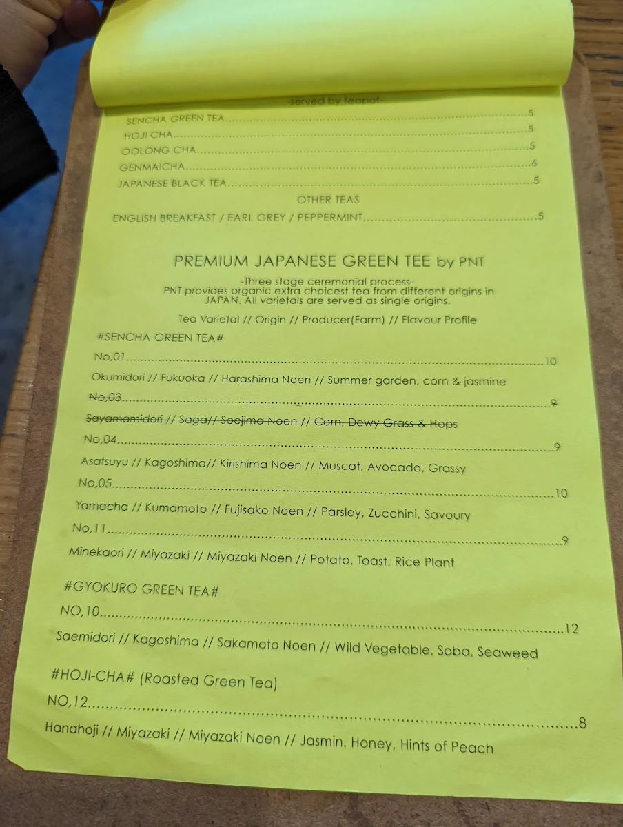 Menu, Cafe MONAKA Mona Vale