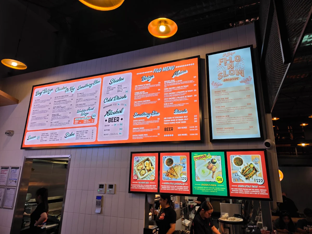 Menu, St. Burgs Caroline Springs