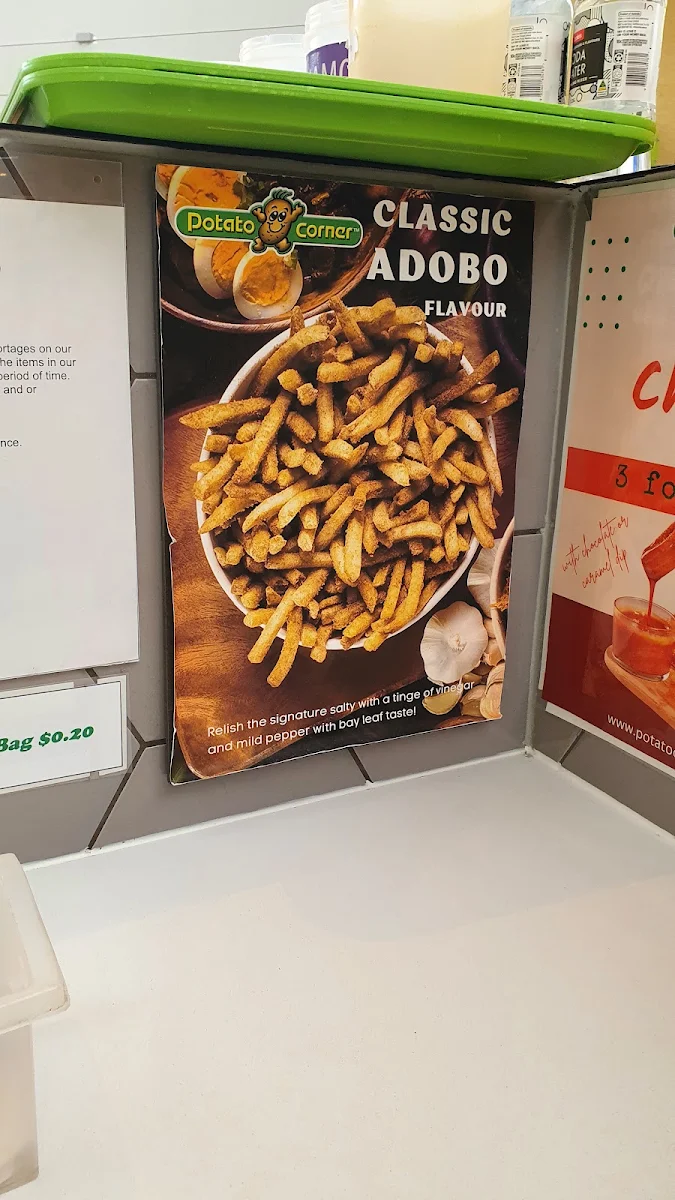 Menu, Potato Corner