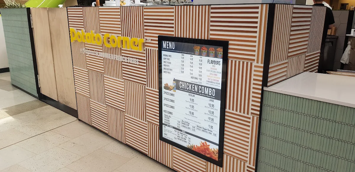 Menu, Potato Corner