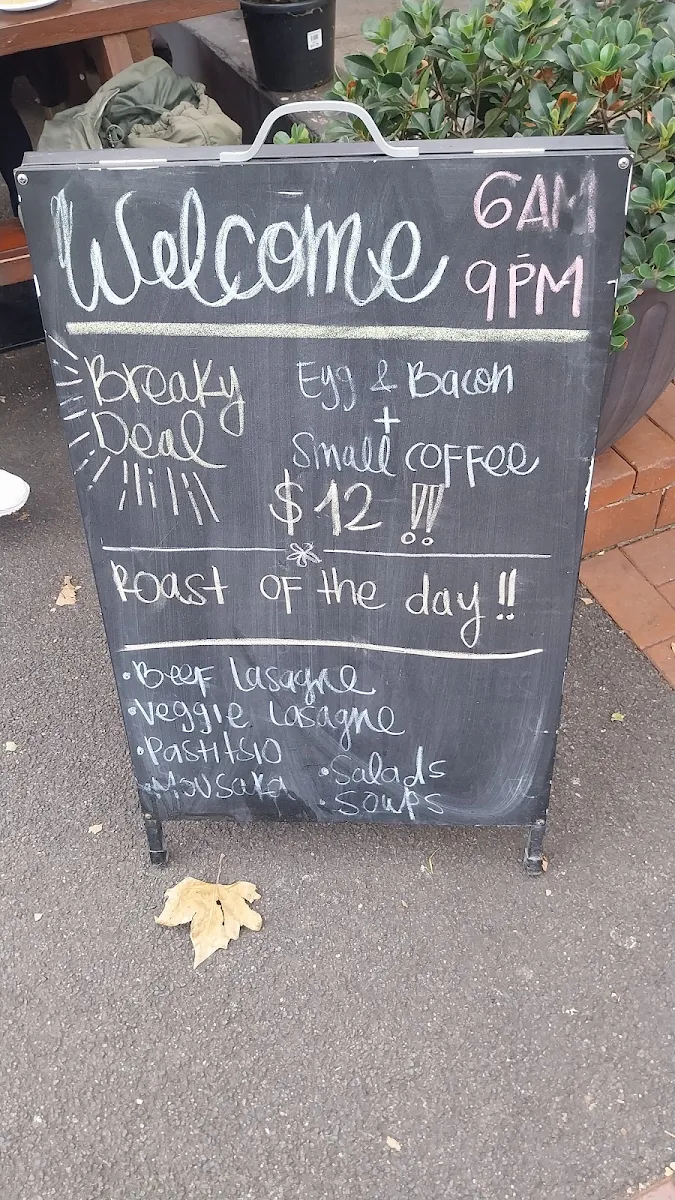 Menu, Elwood Patisserie & Bakery