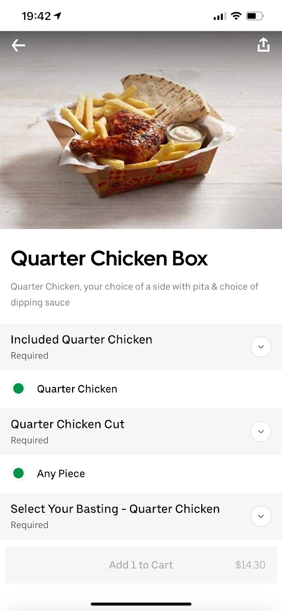 Menu, Oporto Liverpool Megacentre Drive Thru