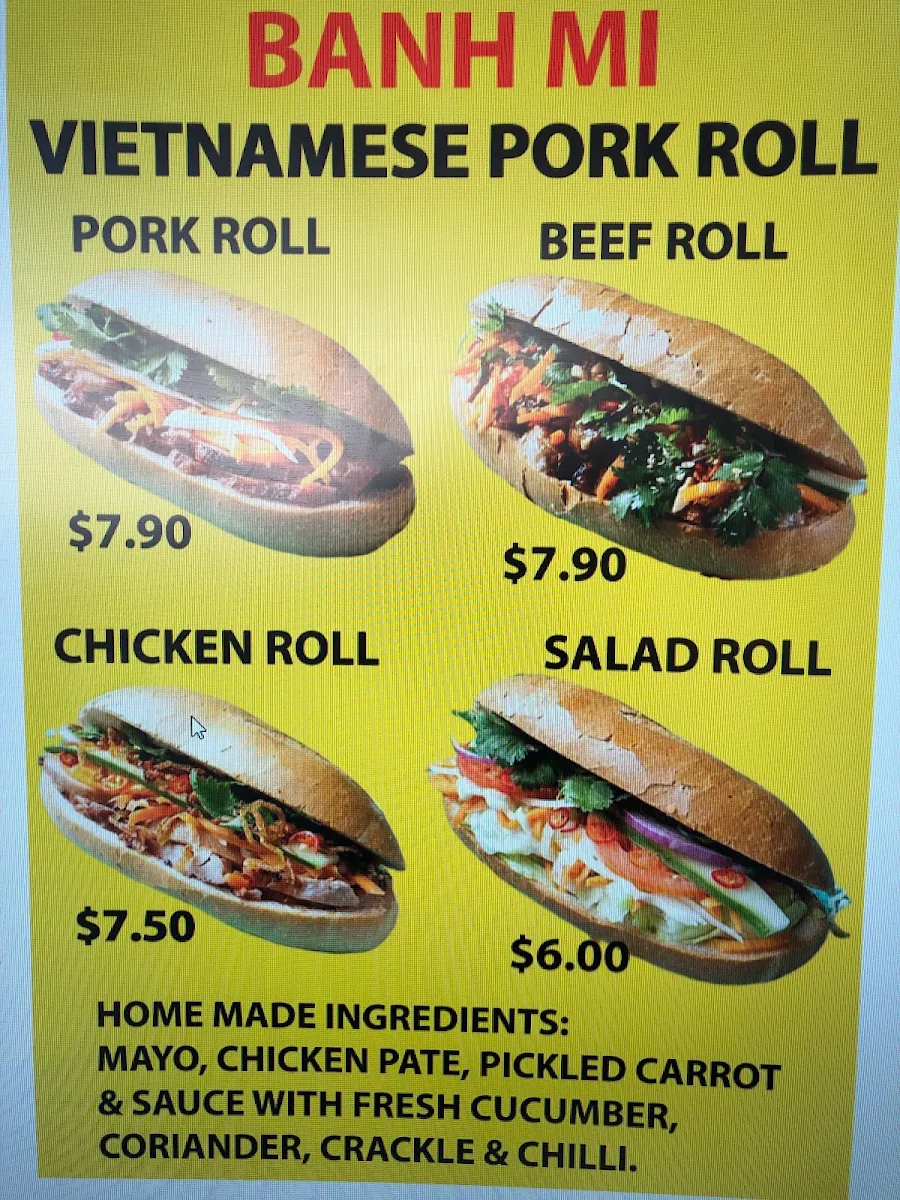 Menu, Ella James Cafe