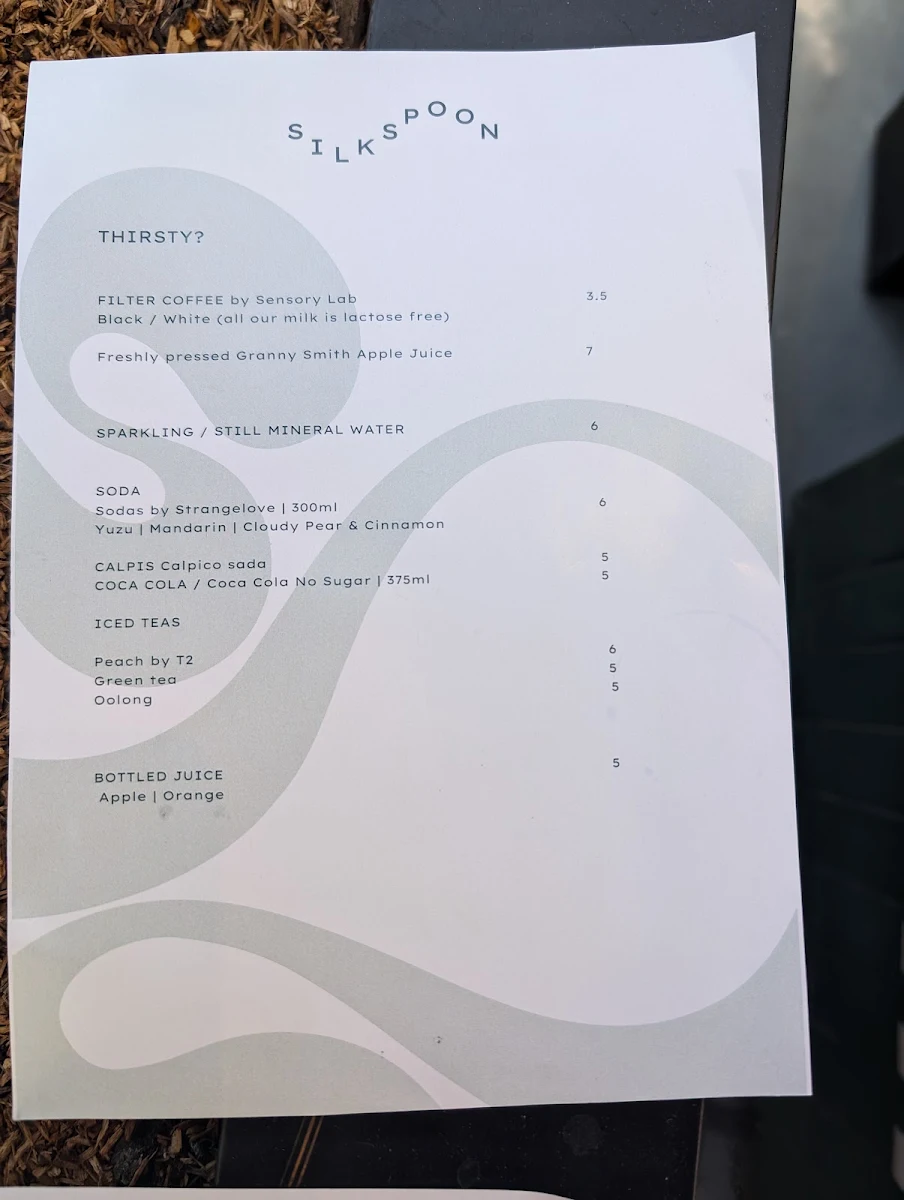 Menu, SilkSpoon