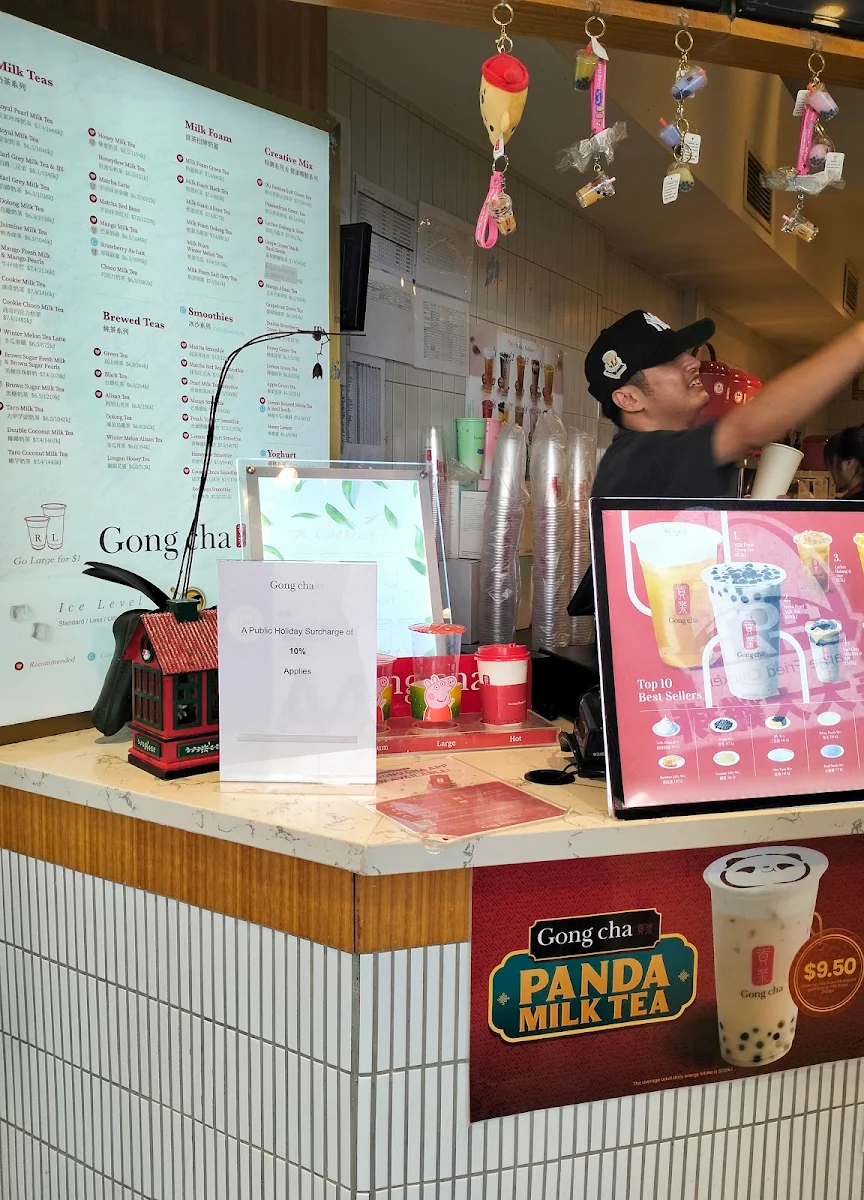 Menu, Gong Cha Adelaide Street