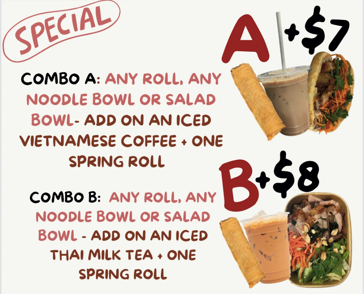 Menu, Huong Bakery