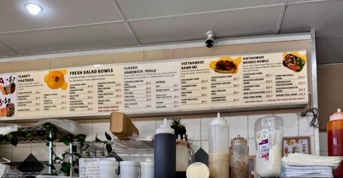 Menu, Huong Bakery