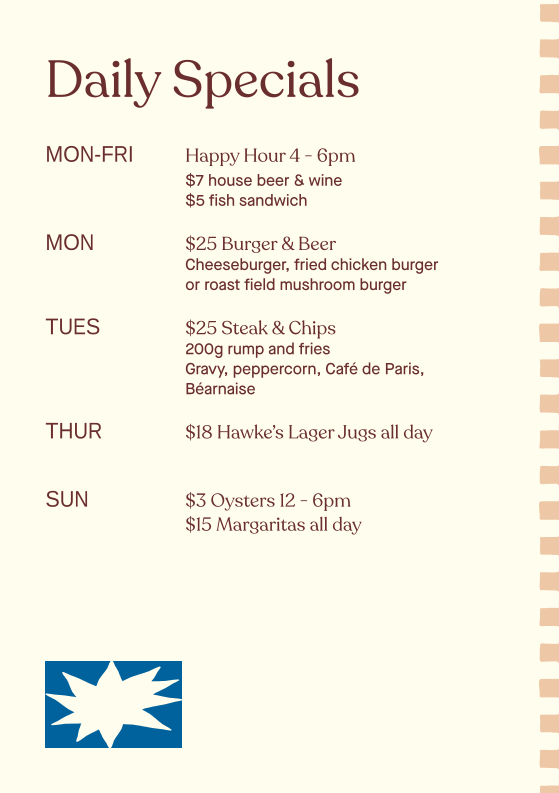 Menu, The Clock