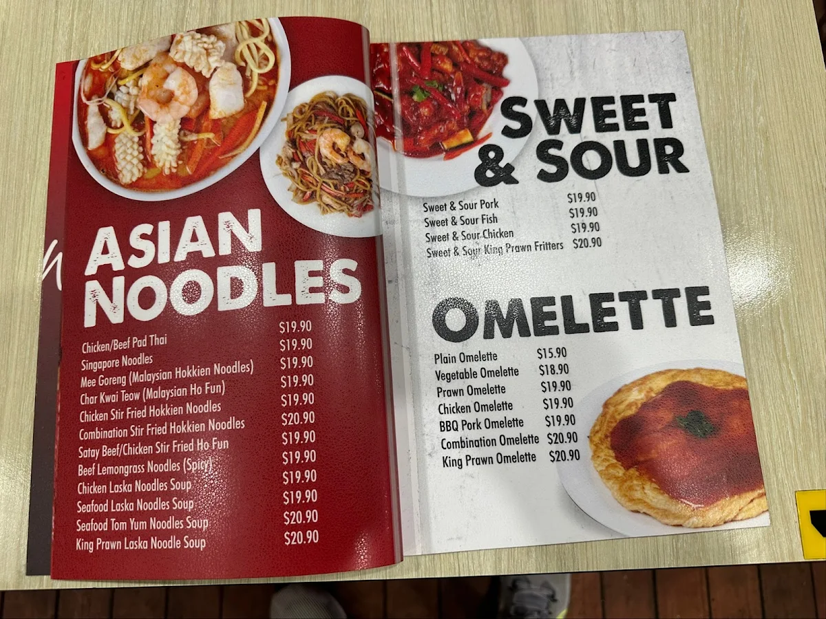 Menu, Mandarin Oxenford Restaurant